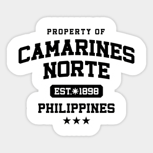 Camarines Norte - Property of the Philippines Shirt Sticker